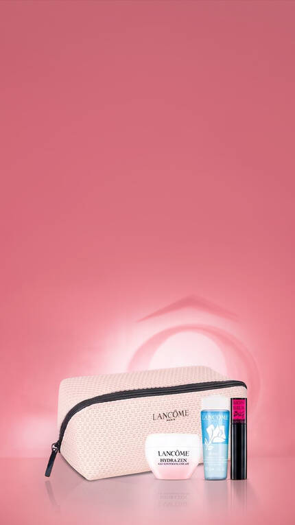 תיק איפור עם 3 מוצרים במתנה | Lancome